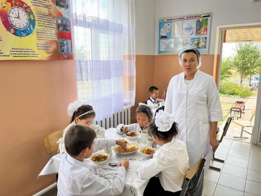 МЕКТЕПТЕГІ  ЫСТЫҚ ТАМАҚ БАРЫСЫ